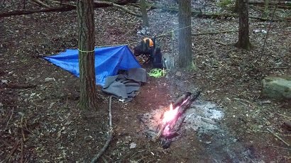 Shelter on the first night